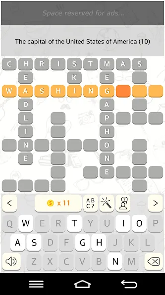 CrossWords 10 — Взломанная версия (Безлимитные подсказки и открыты все уровни) — скриншот 3
