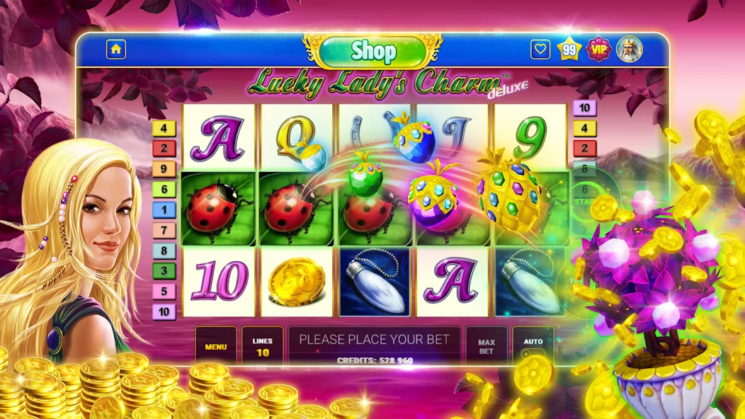 Скачать Bloom Boom Casino Slots Online — Безлимитные монеты и бонусы — скриншот 3