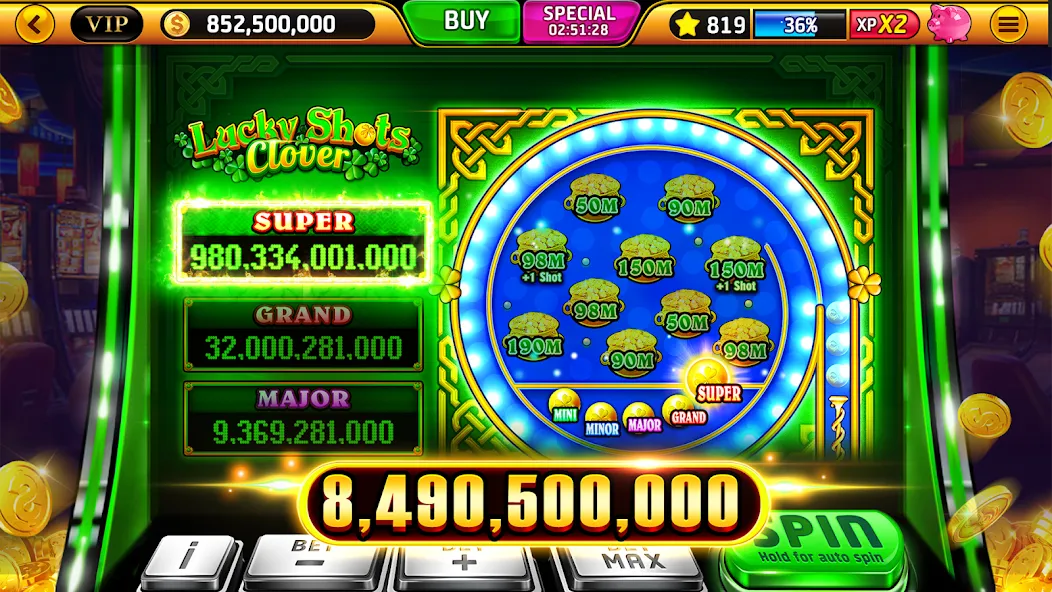 Взломанная Wild Classic Slots Casino Game на Андроид — Безлимитные монеты и все бонусы — скриншот 2