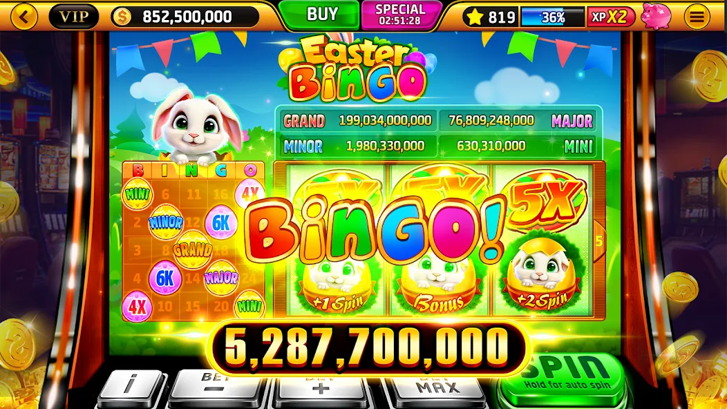 Взломанная Wild Classic Slots Casino Game на Андроид — Безлимитные монеты и все бонусы — скриншот 3