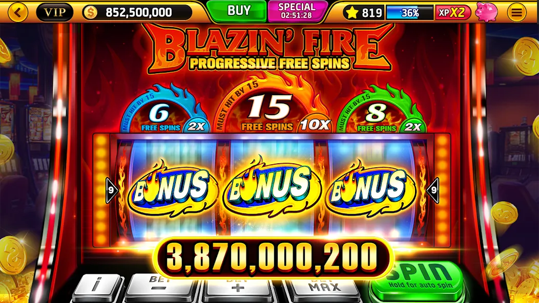 Взломанная Wild Classic Slots Casino Game на Андроид — Безлимитные монеты и все бонусы — скриншот 4