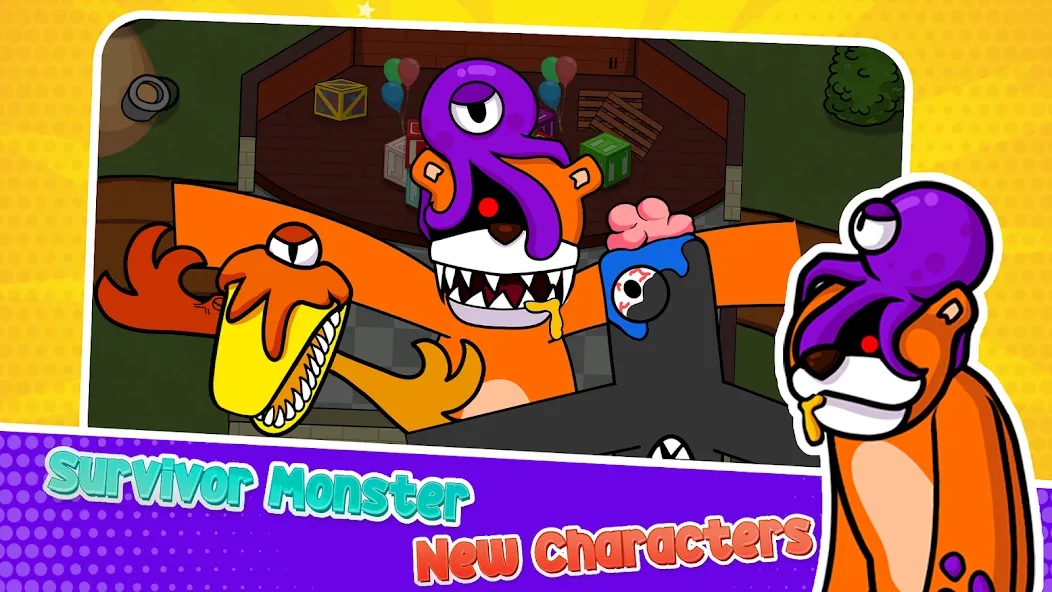 Скачать Survivor In Rainbow Monster на Android — Безлимитные монеты и бессмертие — скриншот 1