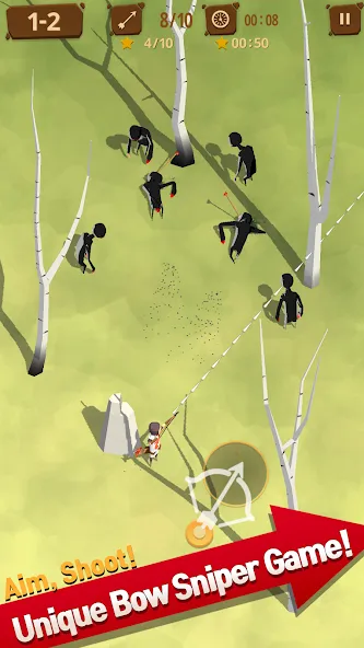 Скачать Last Arrows : Sniping Archer с модом — Безлимитные деньги и улучшенные стрелы — скриншот 1