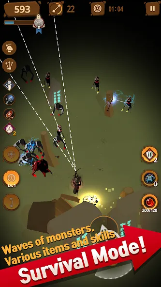 Скачать Last Arrows : Sniping Archer с модом — Безлимитные деньги и улучшенные стрелы — скриншот 4