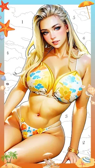 Holiday Relax Coloring Games — Расслабляющая раскраска без рекламы — скриншот 1
