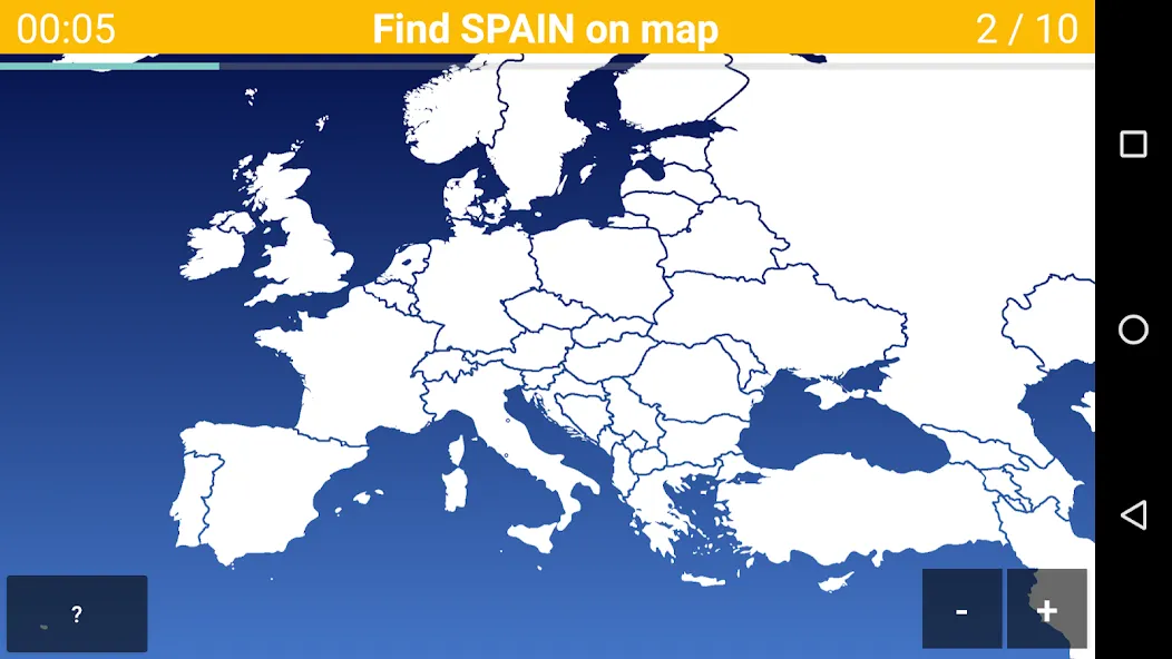 Europe Map Quiz - European Cou на Андроид — Открыты все страны и уровни — скриншот 2