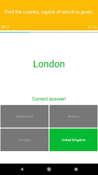 Europe Map Quiz - European Cou на Андроид — Открыты все страны и уровни — скриншот 5