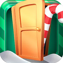 Скачать взломанную Open 100 Doors - Christmas! — Открыты все двери и уровни
