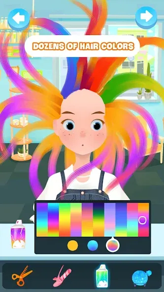 Скачать Hair salon games : Hairdresser на телефон — Безлимитные монеты и все прически — скриншот 1