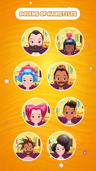 Скачать Hair salon games : Hairdresser на телефон — Безлимитные монеты и все прически — скриншот 4