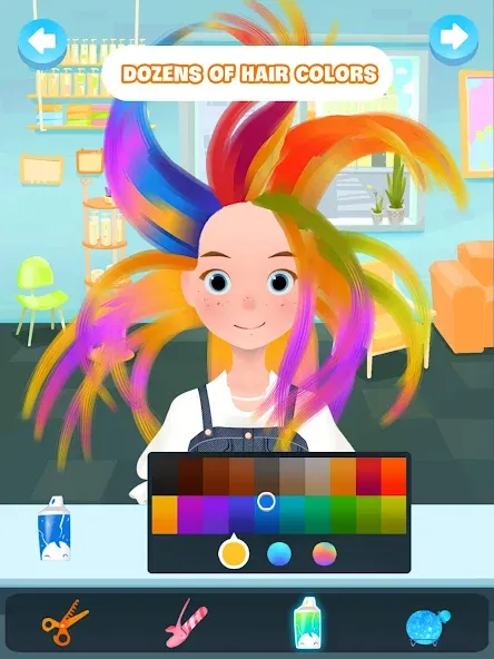 Скачать Hair salon games : Hairdresser на телефон — Безлимитные монеты и все прически — скриншот 5