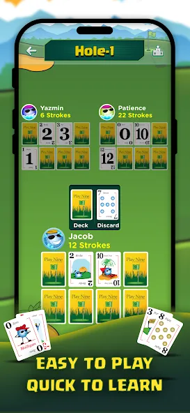 Скачать Play Nine: Golf Card Game — Последняя версия (Безлимитные монеты и все уровни) — скриншот 2 Скачать Play Nine: Golf Card Game — Последняя версия (Безлимитные монеты и все уровни) — скриншот 2