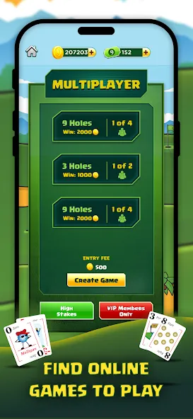 Скачать Play Nine: Golf Card Game — Последняя версия (Безлимитные монеты и все уровни) — скриншот 3 Скачать Play Nine: Golf Card Game — Последняя версия (Безлимитные монеты и все уровни) — скриншот 3