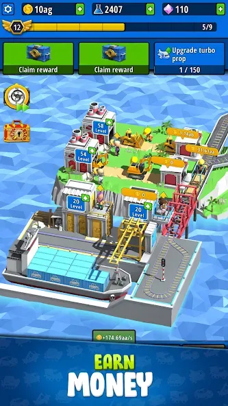 Idle Inventor - Factory Tycoon — Мод: Безлимитные деньги и ресурсы — скриншот 4 Idle Inventor - Factory Tycoon — Мод: Безлимитные деньги и ресурсы — скриншот 4
