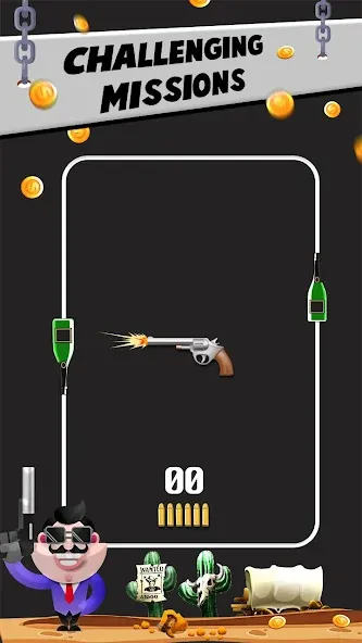 Взлом Bottle Shooting VS Gun — Безлимитные патроны и точная стрельба — скриншот 1 Взлом Bottle Shooting VS Gun — Безлимитные патроны и точная стрельба — скриншот 1
