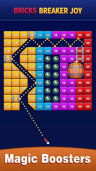 Скачать Bricks Breaker Joy — Модификация Безлимитные жизни и усилители — скриншот 1