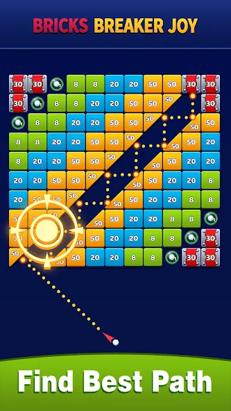 Скачать Bricks Breaker Joy — Модификация Безлимитные жизни и усилители — скриншот 3