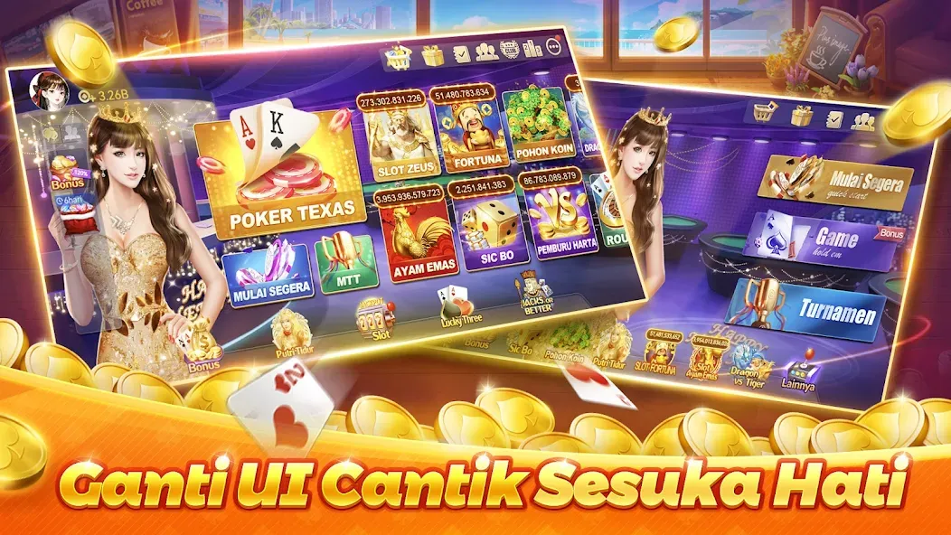 Скачать взломанную Poker Texas Boyaa — Безлимитные фишки и открытые столы — скриншот 1
