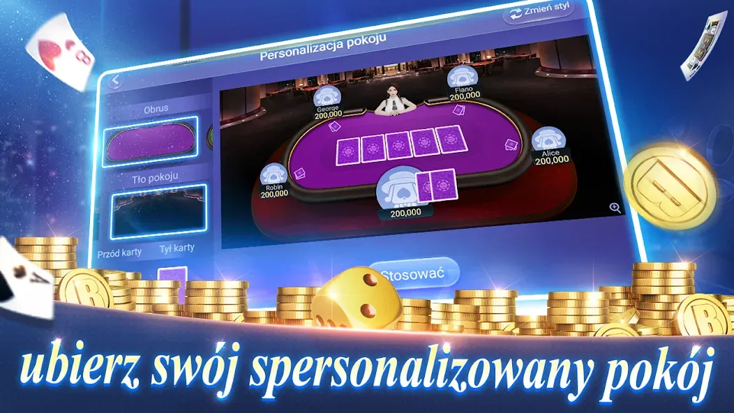 Скачать Texas Poker Polski (Boyaa] (Мод: Безлимитные фишки и бонусы) на Андроид — скриншот 2
