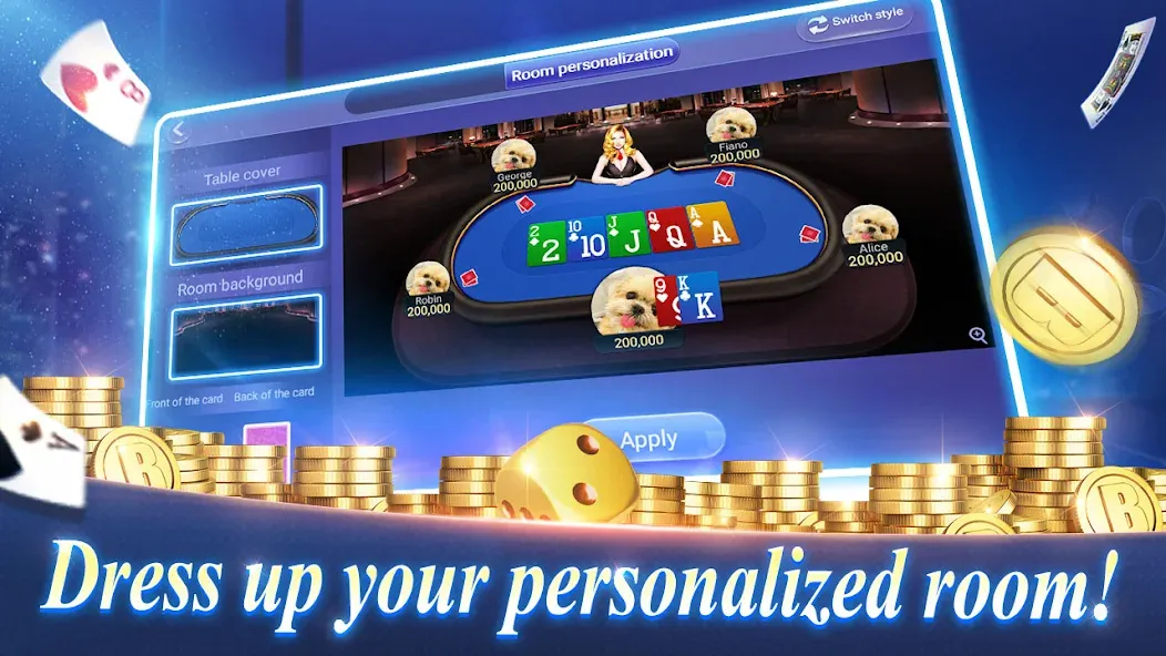 Texas Poker English (Boyaa] на Андроид — Мод Безлимитные фишки и премиум разблокирован — скриншот 2