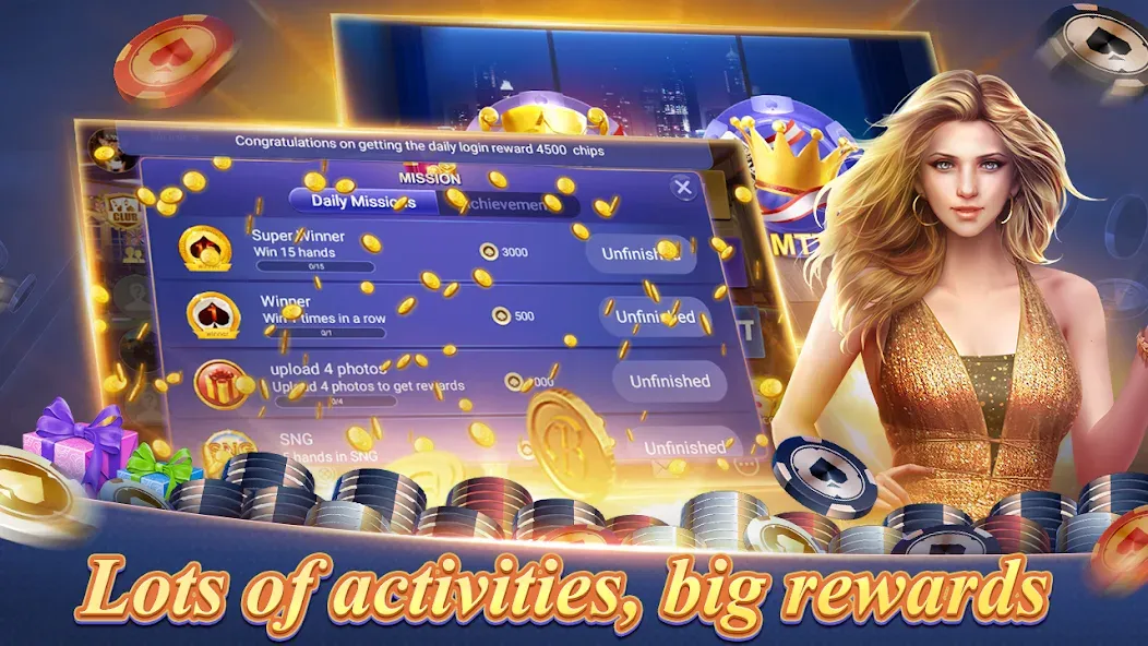 Texas Poker English (Boyaa] на Андроид — Мод Безлимитные фишки и премиум разблокирован — скриншот 4