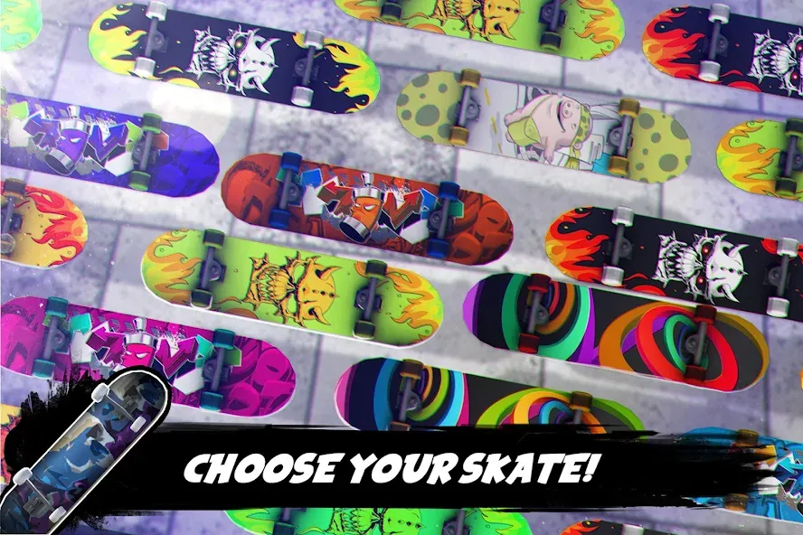 Взломанная True Skateboarding Ride Style на Андроид — Открыты все доски и трюки — скриншот 3