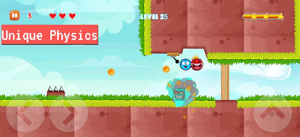 Скачать Bounce Ball 4: Red Season 4 — Безлимитные жизни и открыты все уровни — скриншот 3