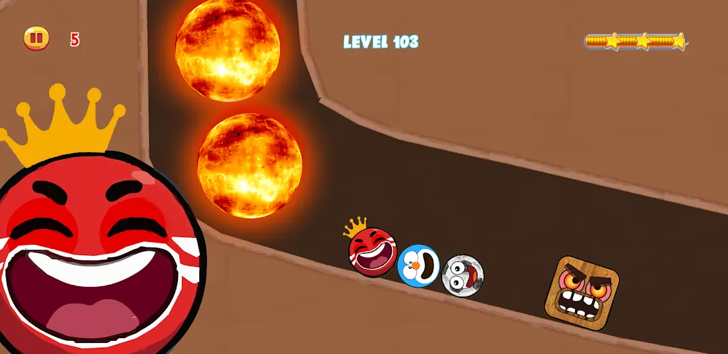 Red Hero 4 - red bounce ball 5 MOD APK на Android — Без рекламы и все уровни открыты — скриншот 2
