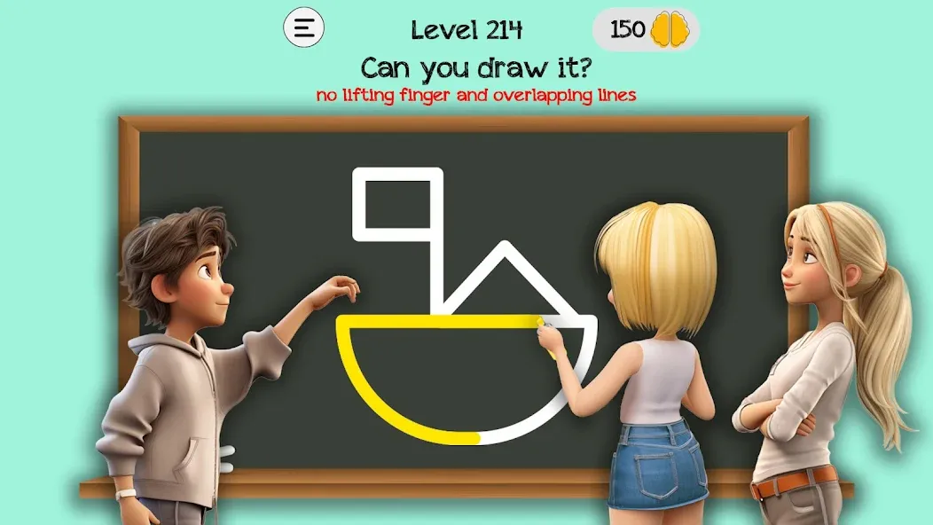 Скачать взломанную Braindom: Brain Games Test — Безлимитные подсказки и открыты уровни — скриншот 1