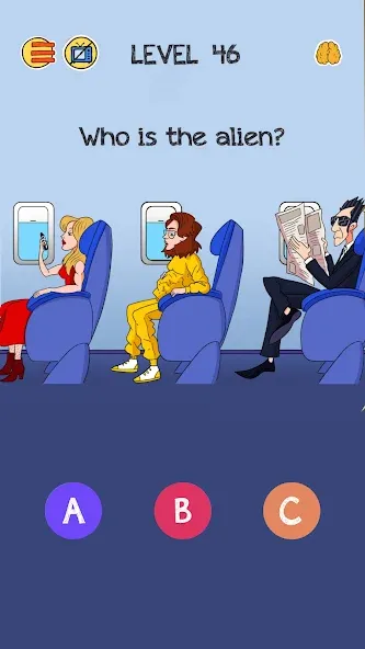 Взломанная Brain Who? Tricky Riddle Tests на Андроид — Разблокированы все хитрые загадки — скриншот 5 Взломанная Brain Who? Tricky Riddle Tests на Андроид — Разблокированы все хитрые загадки — скриншот 5