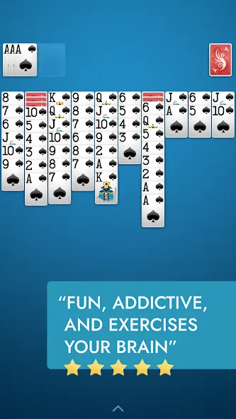 Spider Solitaire (Мод Без рекламы и без ограничений) — скриншот 2 Spider Solitaire (Мод Без рекламы и без ограничений) — скриншот 2