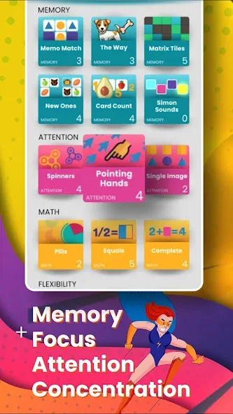 Взломанная Brain Power - Working memory на Андроид — Без рекламы и все уровни — скриншот 3
