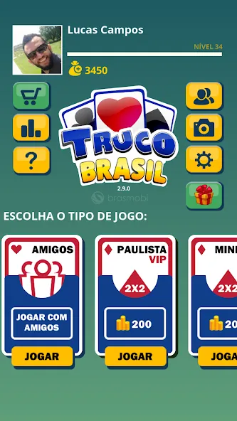 Truco Brasil - Truco online — Онлайн-игра с безлимитными монетами — скриншот 1