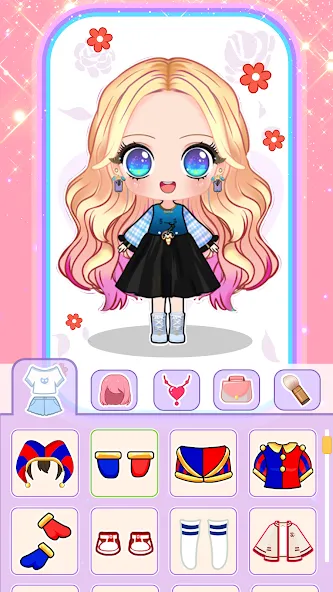 Doll Dress Up: Makeup Games MOD APK — Все наряды и макияж открыты — скриншот 1