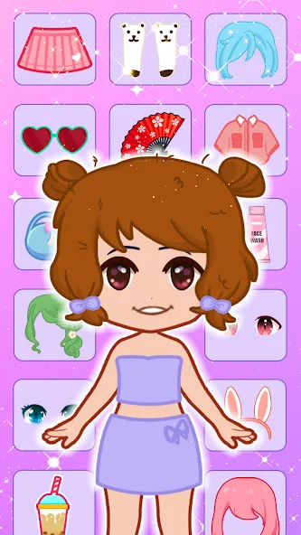 Doll Dress Up: Makeup Games MOD APK — Все наряды и макияж открыты — скриншот 2