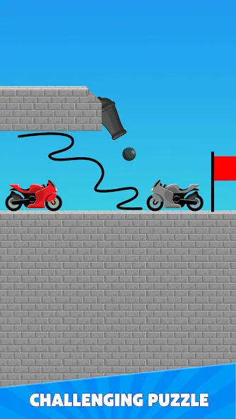 Скачать взлом Draw Bridge Puzzle: Brain Game на Андроид — Без рекламы и все уровни открыты — скриншот 5