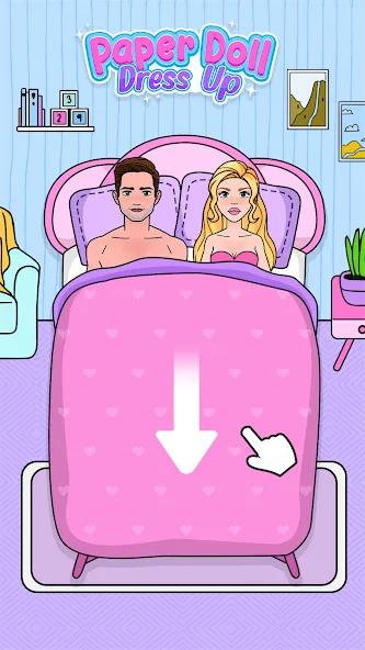 Скачать Paper Doll: Fashion Dress Up MOD APK — Безлимитные монеты и все наряды — скриншот 1