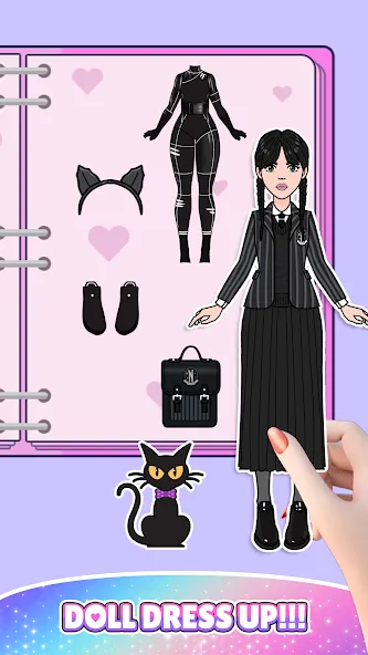 Скачать Paper Doll: Fashion Dress Up MOD APK — Безлимитные монеты и все наряды — скриншот 2