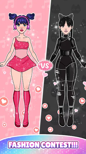 Скачать Paper Doll: Fashion Dress Up MOD APK — Безлимитные монеты и все наряды — скриншот 4