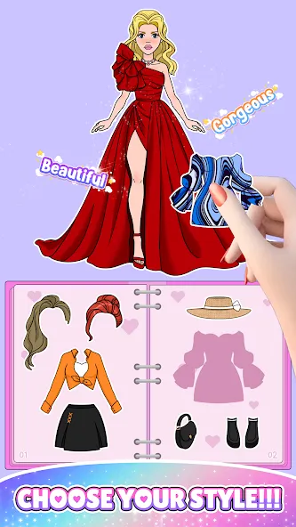 Скачать Paper Doll: Fashion Dress Up MOD APK — Безлимитные монеты и все наряды — скриншот 5