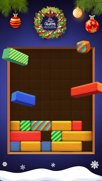 Взломанная Falling Blocks: Sliding Puzzle на Андроид — Безлимитные подсказки и ходы — скриншот 2