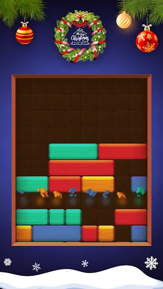 Взломанная Falling Blocks: Sliding Puzzle на Андроид — Безлимитные подсказки и ходы — скриншот 4
