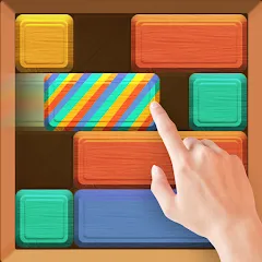 Взломанная Falling Blocks: Sliding Puzzle на Андроид — Безлимитные подсказки и ходы