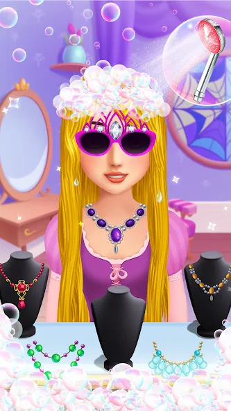 Скачать Hair Salon: Beauty Salon Game — Модификация Все прически и аксессуары открыты — скриншот 4
