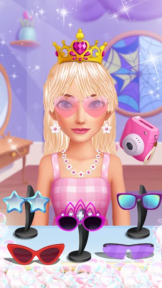Скачать Hair Salon: Beauty Salon Game — Модификация Все прически и аксессуары открыты — скриншот 5