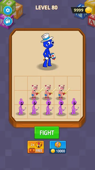 Merge Monster Friends (Мод Слияние монстров без ограничений) — скриншот 1