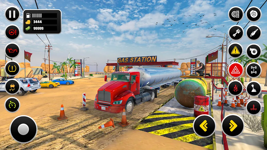 Gas Station Simulator Games Mod APK Безлимитные деньги и топливо — Скачать на Андроид — скриншот 1