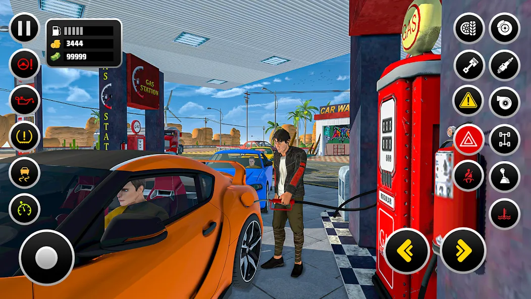 Gas Station Simulator Games Mod APK Безлимитные деньги и топливо — Скачать на Андроид — скриншот 2