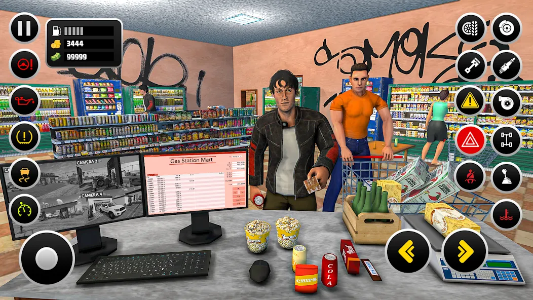 Gas Station Simulator Games Mod APK Безлимитные деньги и топливо — Скачать на Андроид — скриншот 5