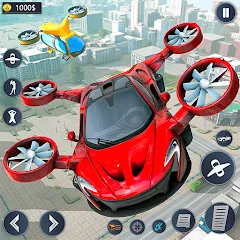 Скачать Flying Car Robot Game Car Game (Мод: Безлимитные деньги и все машины открыты) на Андроид
